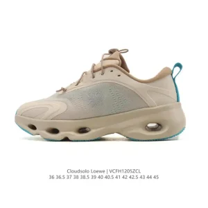 Loewe On Cloudsolo Running Shoe Leather Mesh Low Top
