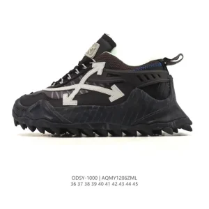 Off-White ODSY-1000 Outdoor Hiking Sneakers with Thick Sole