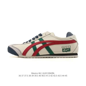 Onitsuka Tiger Mexico 66 Slip-On Leather Casual Shoes for Men and Women