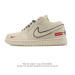 Jordan Air 1 Low Retro Classic Leather Basketball Shoes