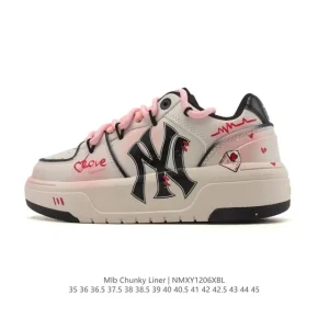 MLB Chunky Liner Mid Retro Streetwear Sneakers for Men and Women