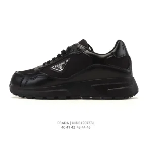 Prada Chunky Sole Men's Height Increase Running Shoes