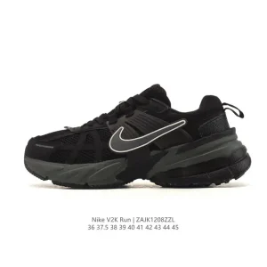 Nike V2K Run Retro Running Shoes with TPU Stability and Dual-Layer MD Foam