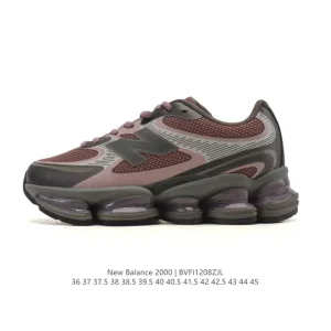 New Balance 2000 Retro Y2K Running Shoes with Abzorb Cushioning and Thick Sole