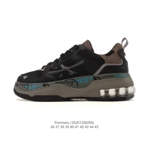 Premiata Steven Low-Top Leather Sneakers for Men and Women