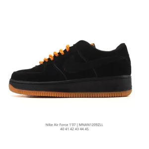 Nike Air Force 1 '07 Low White Leather Sneakers with Air Cushion