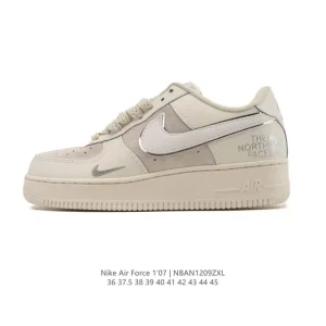 Nike Air Force 1 Low 07 White Leather Cushioning Sneakers