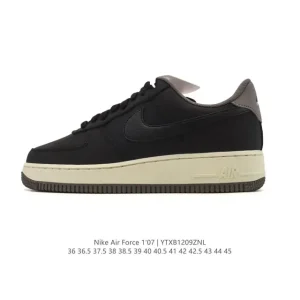 Nike Air Force 1 '07 Low White Leather Sneakers with Air Cushion