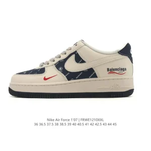 Nike Air Force 1 07 Low White Leather Sneakers for Men and Women