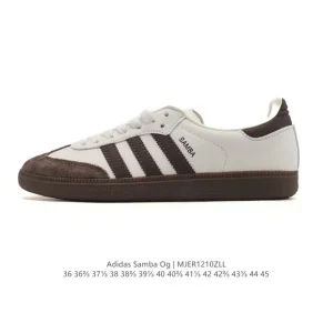 Adidas Samba Og Classic Leather Sneakers White T-Toe Shoes