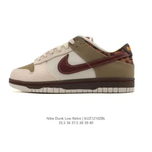 Nike SB Dunk Low Pro Vintage Leather Skate Shoes for Men and Women