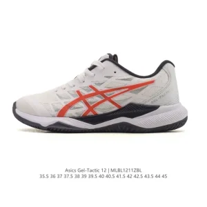 ASICS Gel-Tactic 12 Men's White Running Shoes Breathable Low-Top