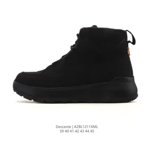Descente Cron Racer Men's High-Top Casual Sneakers with Cushioning and Anti-Slip Sole