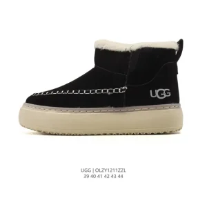 UGG Classic Short Boots for Men - Sheepskin Leather Winter Shoes