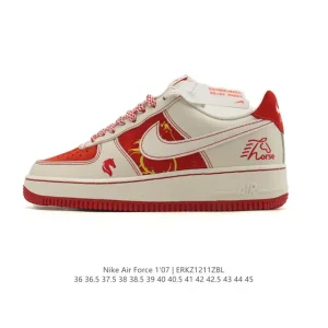 Nike Air Force 1 07 Low White Leather Sneakers for Men and Women