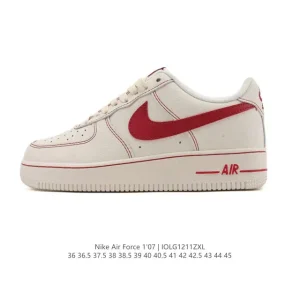 Nike Air Force 1 '07 Low White Leather Sneakers