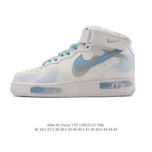 Nike Air Force 1 07 Low White Leather Sneakers