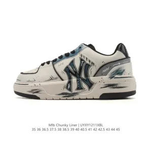 MLB Chunky Liner Mid Retro Street Style High Top Sneakers