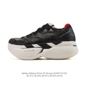 Adidas Adizero Prime X3 Running Shoes with Dual Carbon Plates