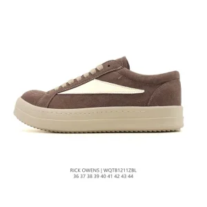 Rick Owens Retro High Street Chunky Lace Low Top Sneakers