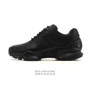 ECCO Men's Leather Outdoor Lifestyle Sneakers Lightweight Breathable