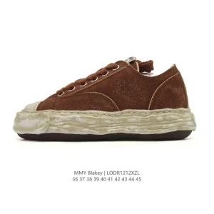 Mmy Maison Mihara Yasuhiro Blakey Canvas Low Top Sneakers