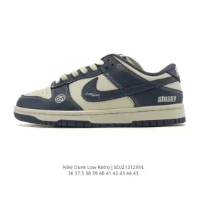 Nike SB Dunk Low Pro Vintage Leather Skateboarding Shoes for Men and Women