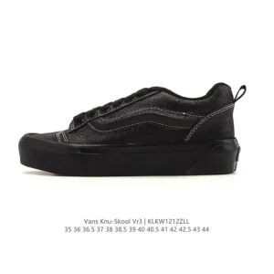 Vans Knu Skool Vr3 Lx Chunky Leather Vintage Skate Shoes