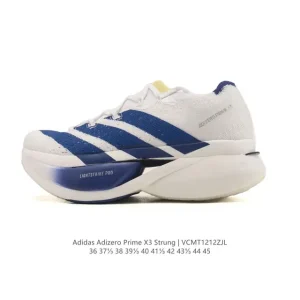 Adidas Adizero Prime X3 Running Shoes with Dual Carbon Plates