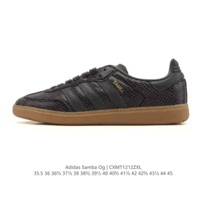 Adidas Samba OG Classic Leather Sneakers White T-toe Shoes