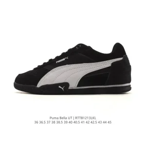 PUMA Bella Ut Leather Low-Top Lifestyle Shoes with Softfoam+ Insole