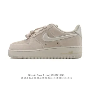 Nike Air Force 1 '07 Low White Leather Casual Sneakers