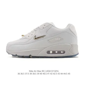 Nike Air Max 90 Men's Running Shoes Leather Mesh Vintage Style