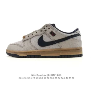 Nike SB Dunk Low Pro Ih6766 Vintage Leather Skate Shoes for Men and Women